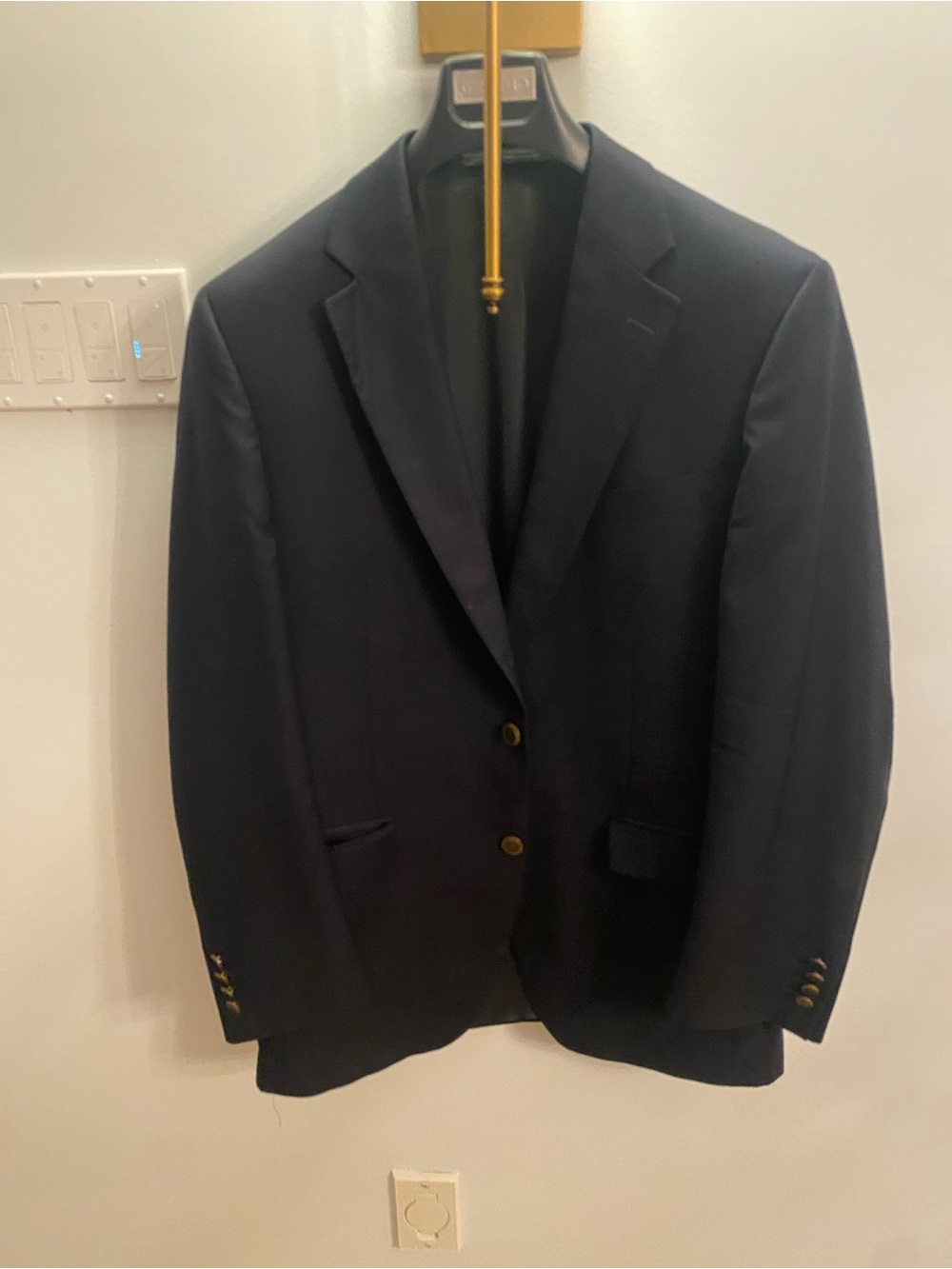 Men's Classic Black Two-Button Sport Coat